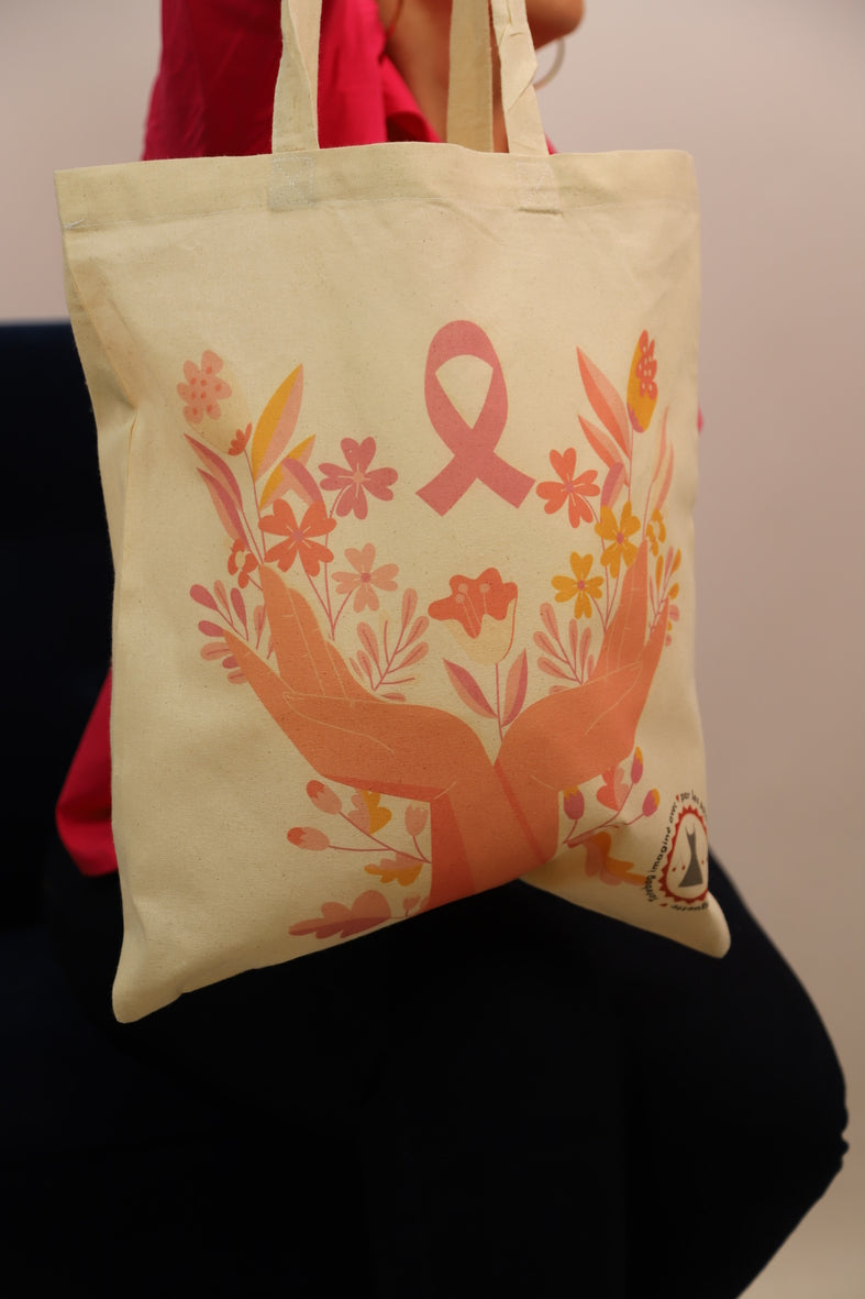 Tote Bag OCTOBRE ROSE Fringuette La Ligne