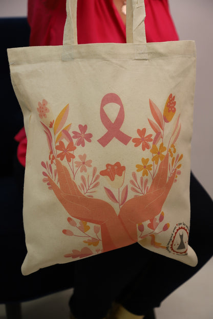 Tote Bag OCTOBRE ROSE Fringuette La Ligne