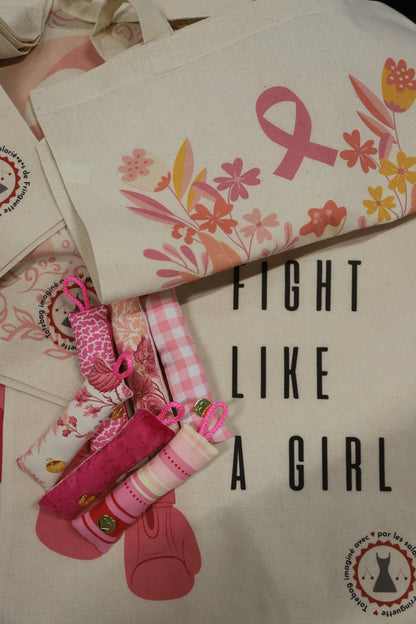 Tote Bag OCTOBRE ROSE Fringuette La Ligne