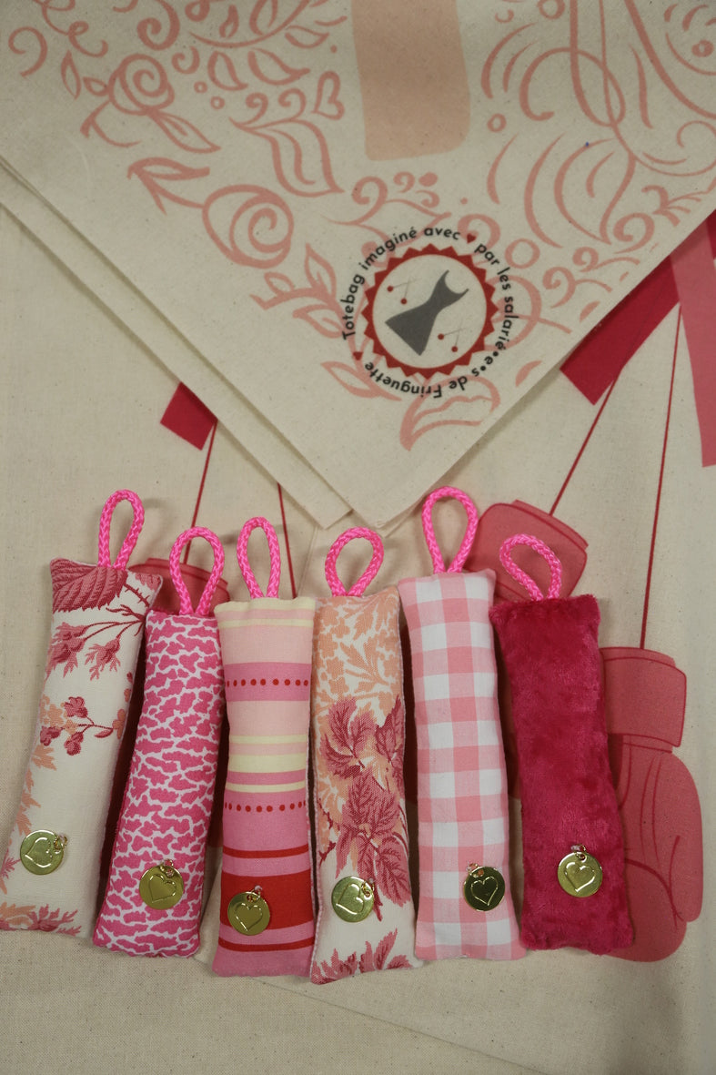 Porte clé OCTOBRE ROSE Fringuette La Ligne
