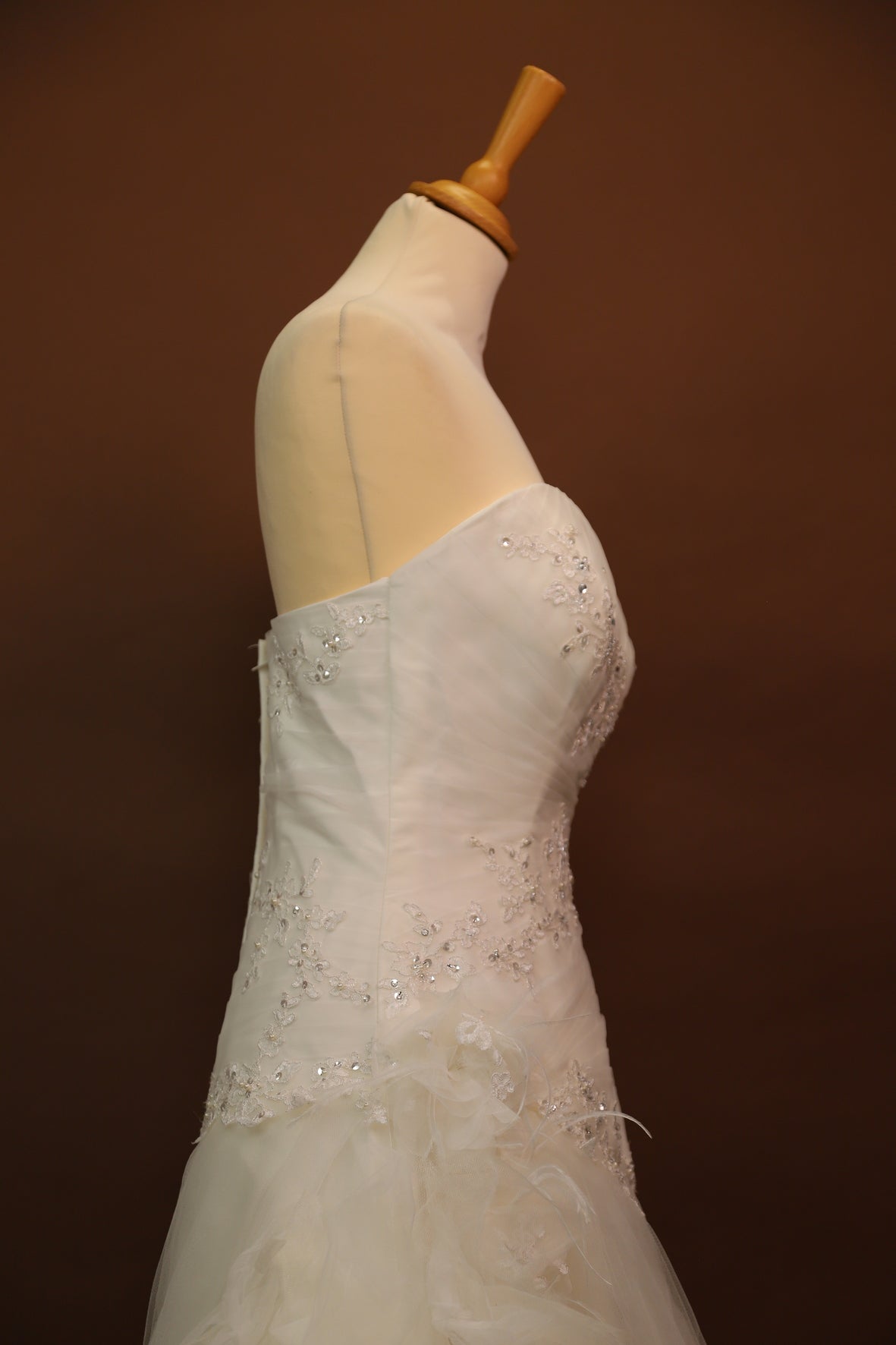 Robe bustier de mariage blanche Taille L