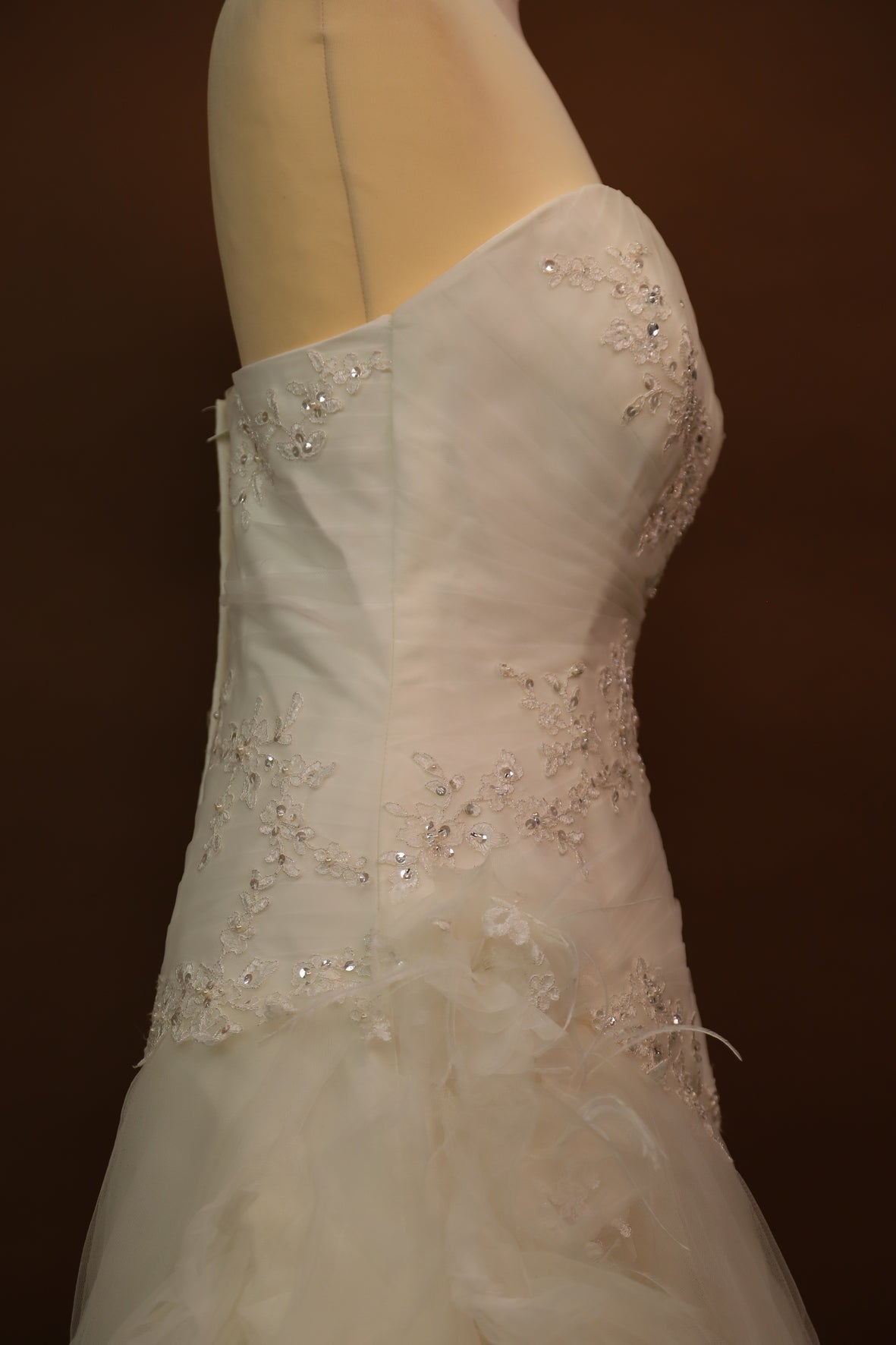 Robe bustier de mariage blanche Taille L