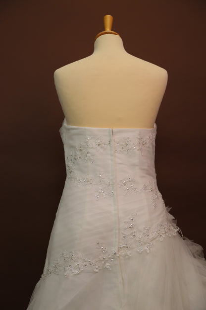 Robe bustier de mariage blanche Taille L