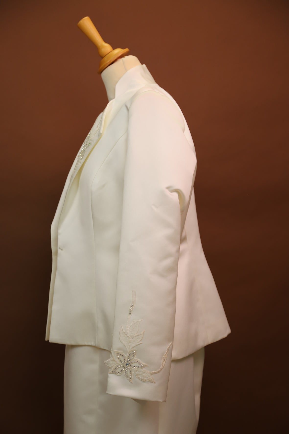 Ensemble mariage blanc : robe et veste Cocktail by Matrimonia taille XL