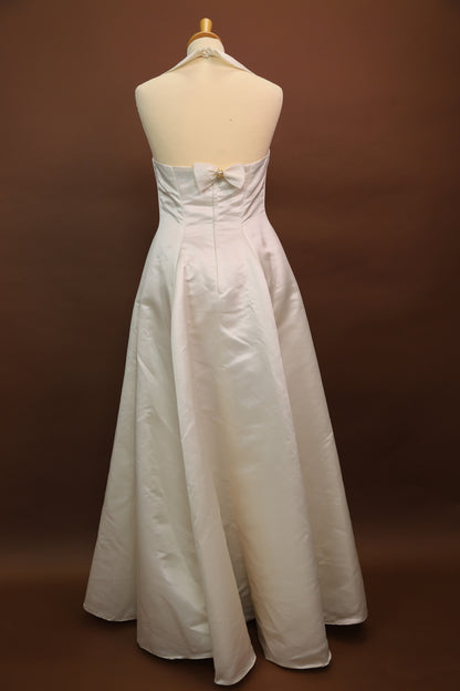 Robe de mariage blanche avec doublure, dos nu, Mariée Rama, XS