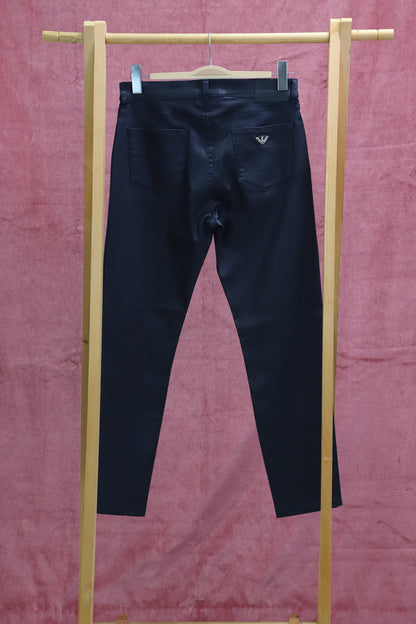 Pantalon bleu marine Emporio Armani Taille M