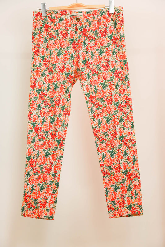 Pantalon fleuri multicolore Hod Taille L