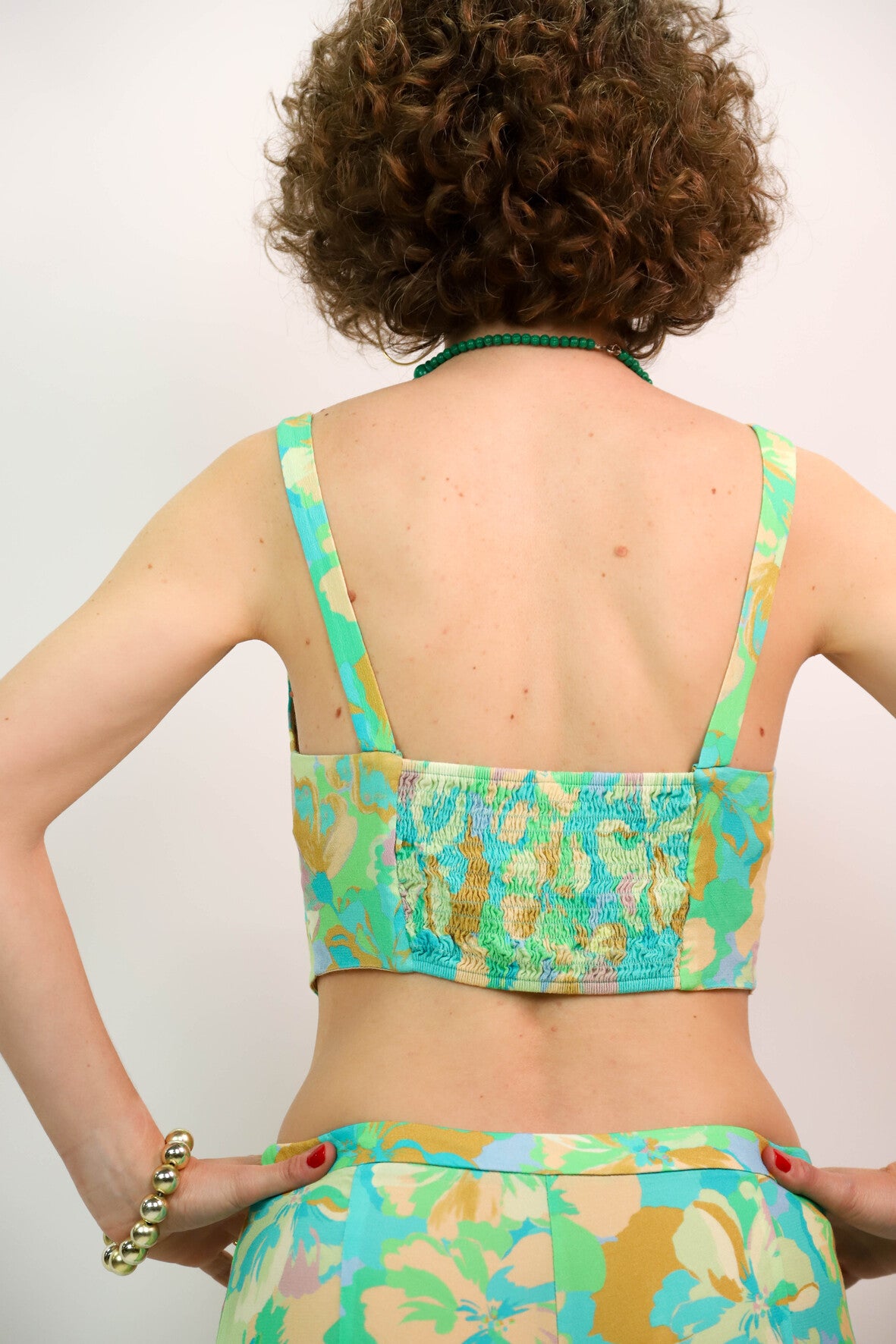 Ensemble haut et pantalon vert Stradivarius Taille M