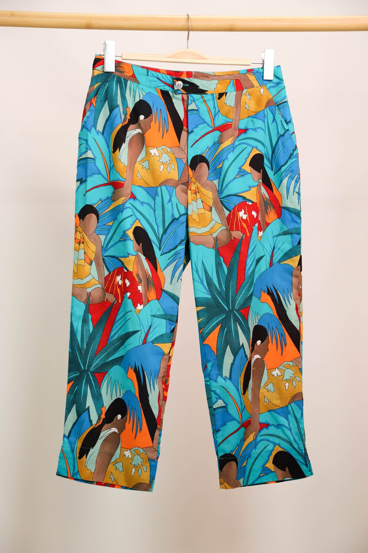 Pantalon en toile bleu Melissa Taille L