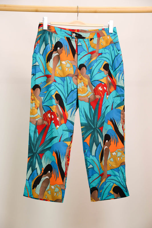 Pantalon en toile bleu Melissa Taille L
