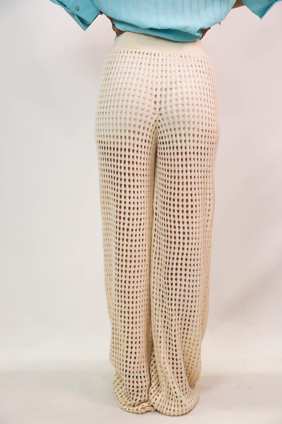 Pantalon crochet écru Brownie Taille S