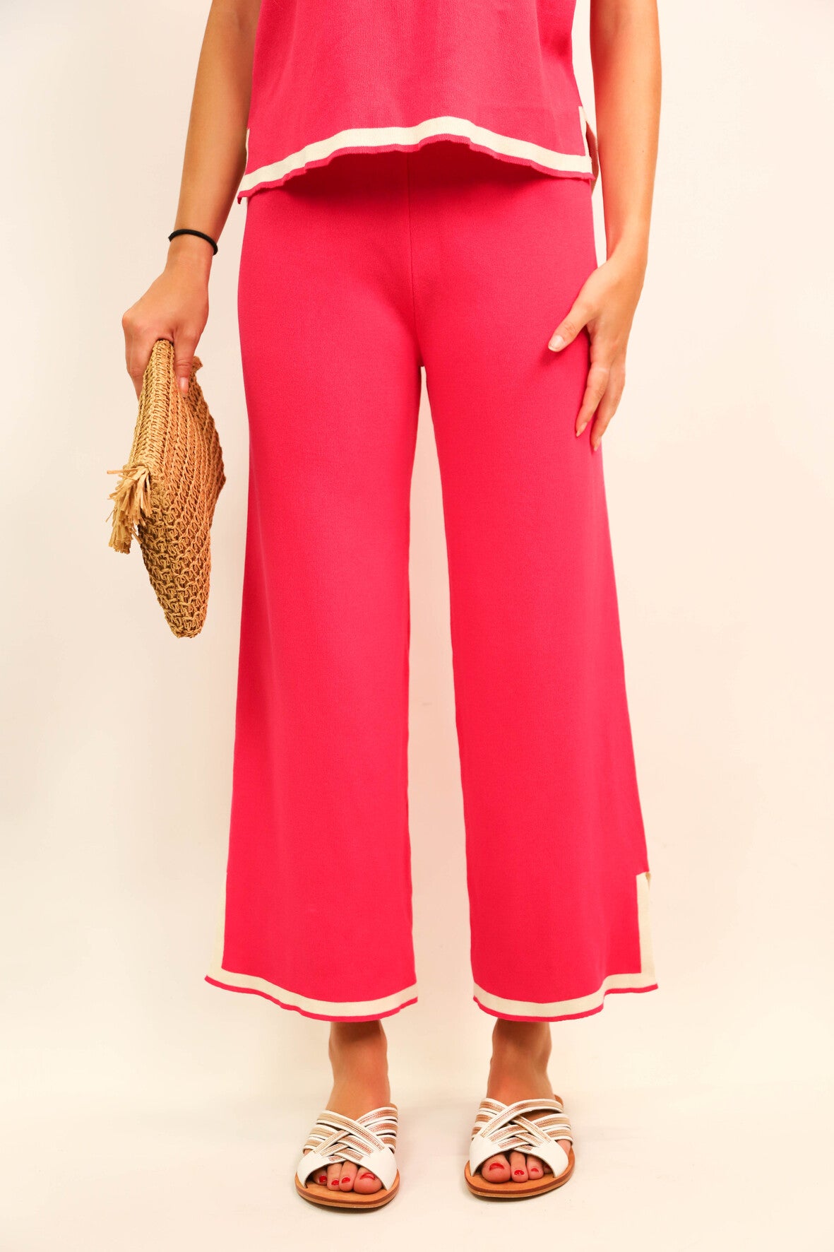 Pantalon fluide rose Taille XS