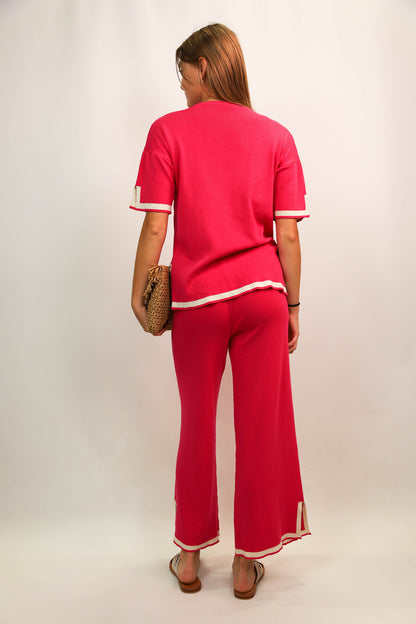 Pantalon fluide rose Taille XS