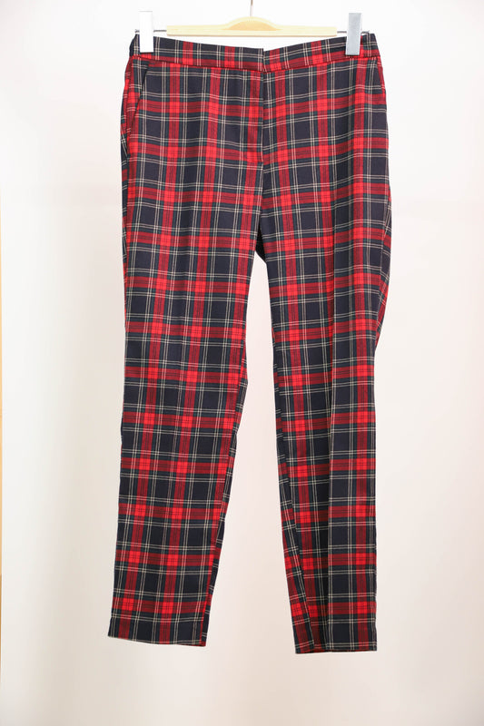 Pantalon à carreaux Zara Taille M