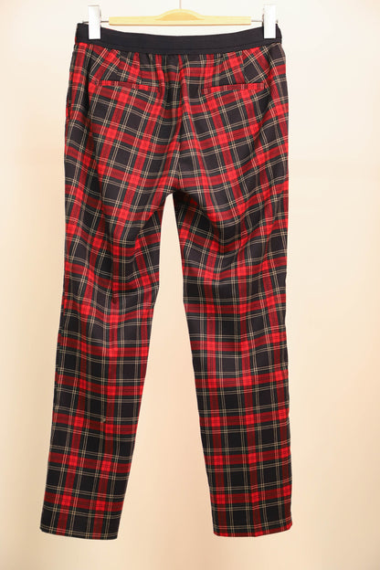 Pantalon à carreaux Zara Taille M
