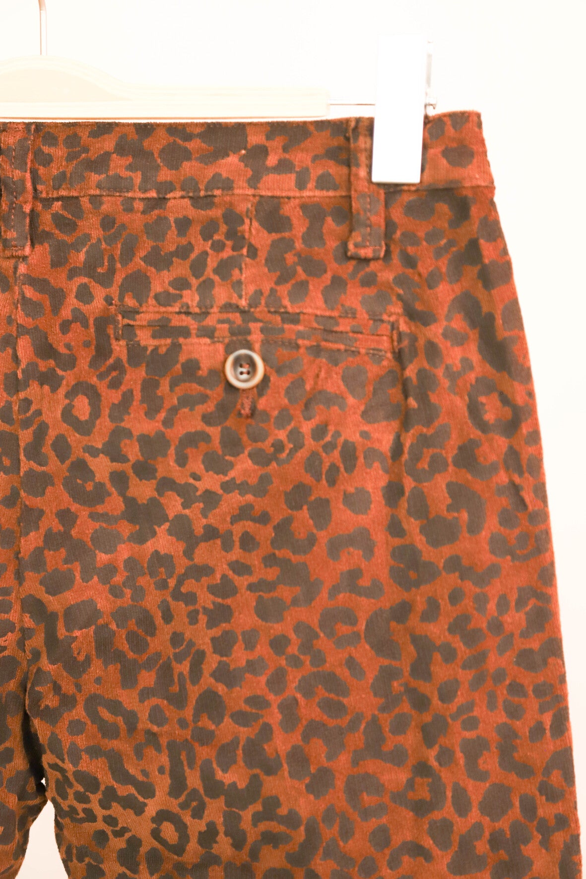 Pantalon en velours côtelé imprimé lépoard Onado Taille XL - NEUF
