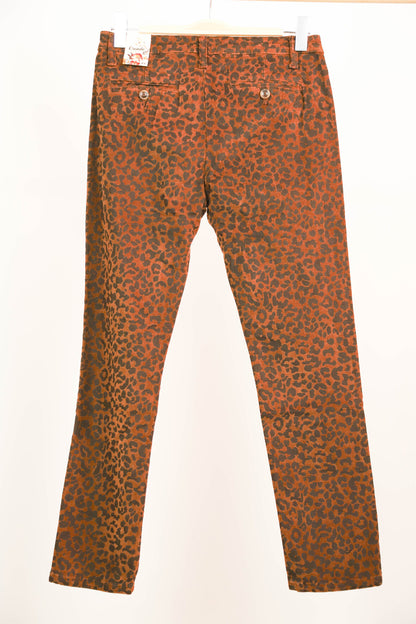 Pantalon en velours côtelé imprimé lépoard Onado Taille XL - NEUF