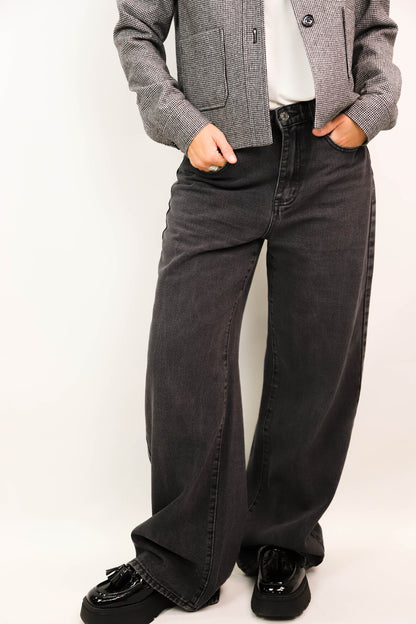 Jean large noir Taille M