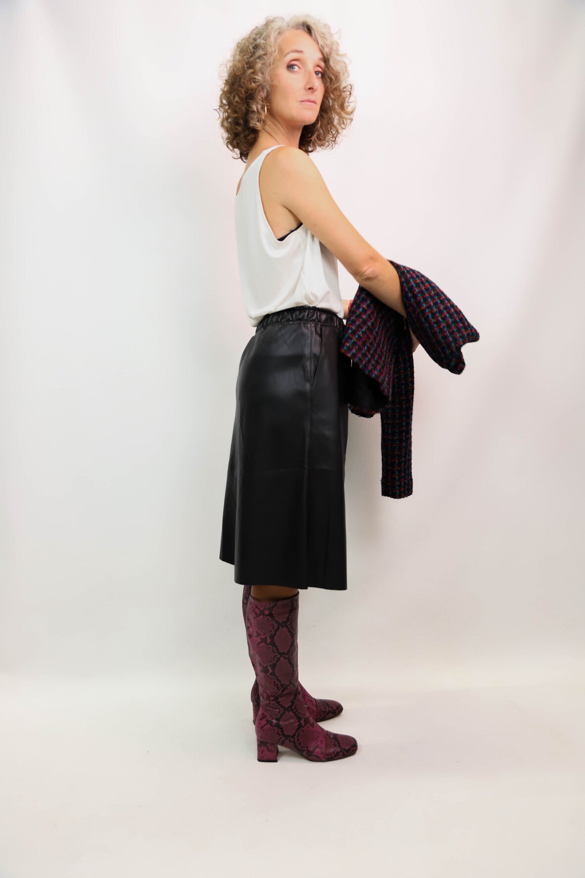 Pantalon similicuir Senes Taille Unique