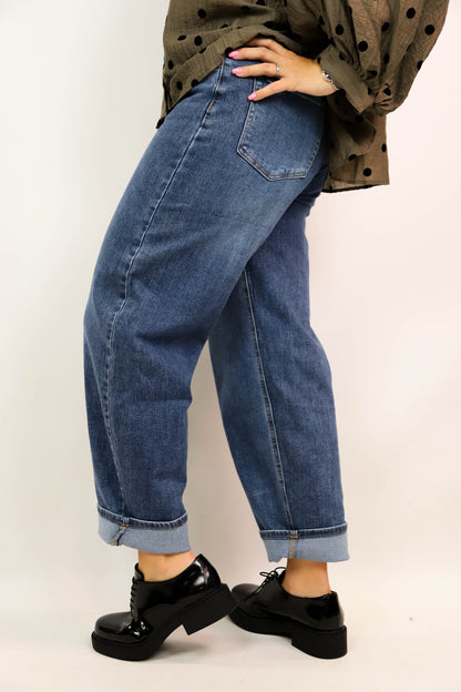 Jean baggy bleu Nina Carter Taille M - NEUF