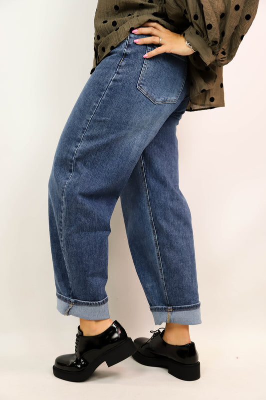 Jean baggy bleu Nina Carter Taille M - NEUF