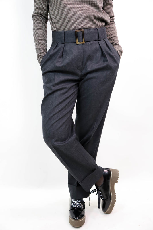 Pantalon gris Massimo Dutti Taille XS