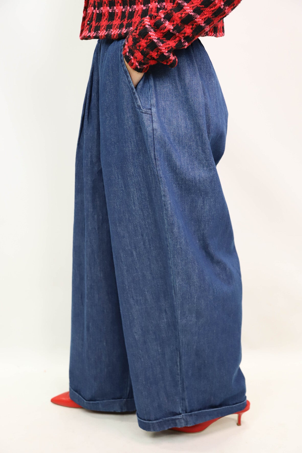 pantalon large bleu Intuition Taille S - NEUF