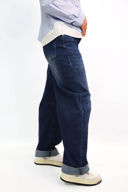 Jean ballon bleu Nina Carter Taille S - NEUF
