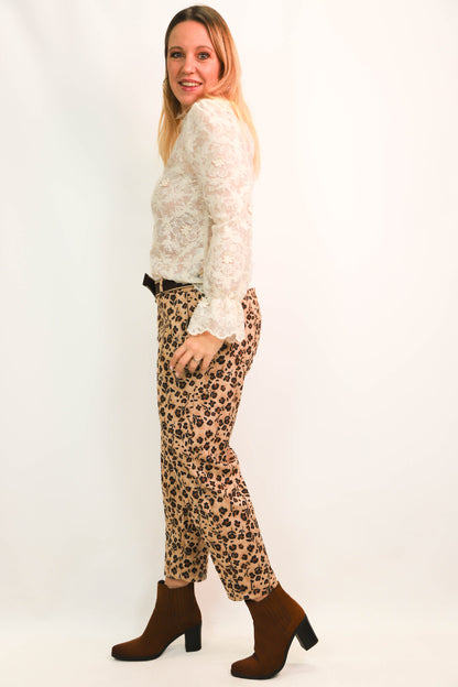 Pantalon léopard Taille M