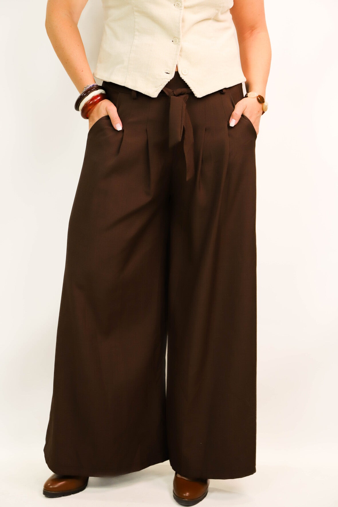 Pantalon marron Taille M