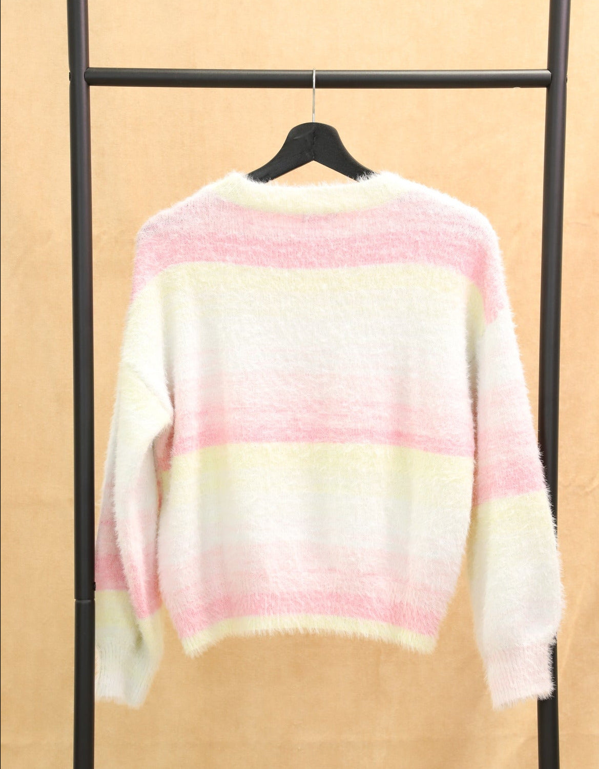 Pull rose et jaune clair, Cia Milano, Taille S