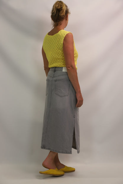 Pull sans manche jaune, Taille M