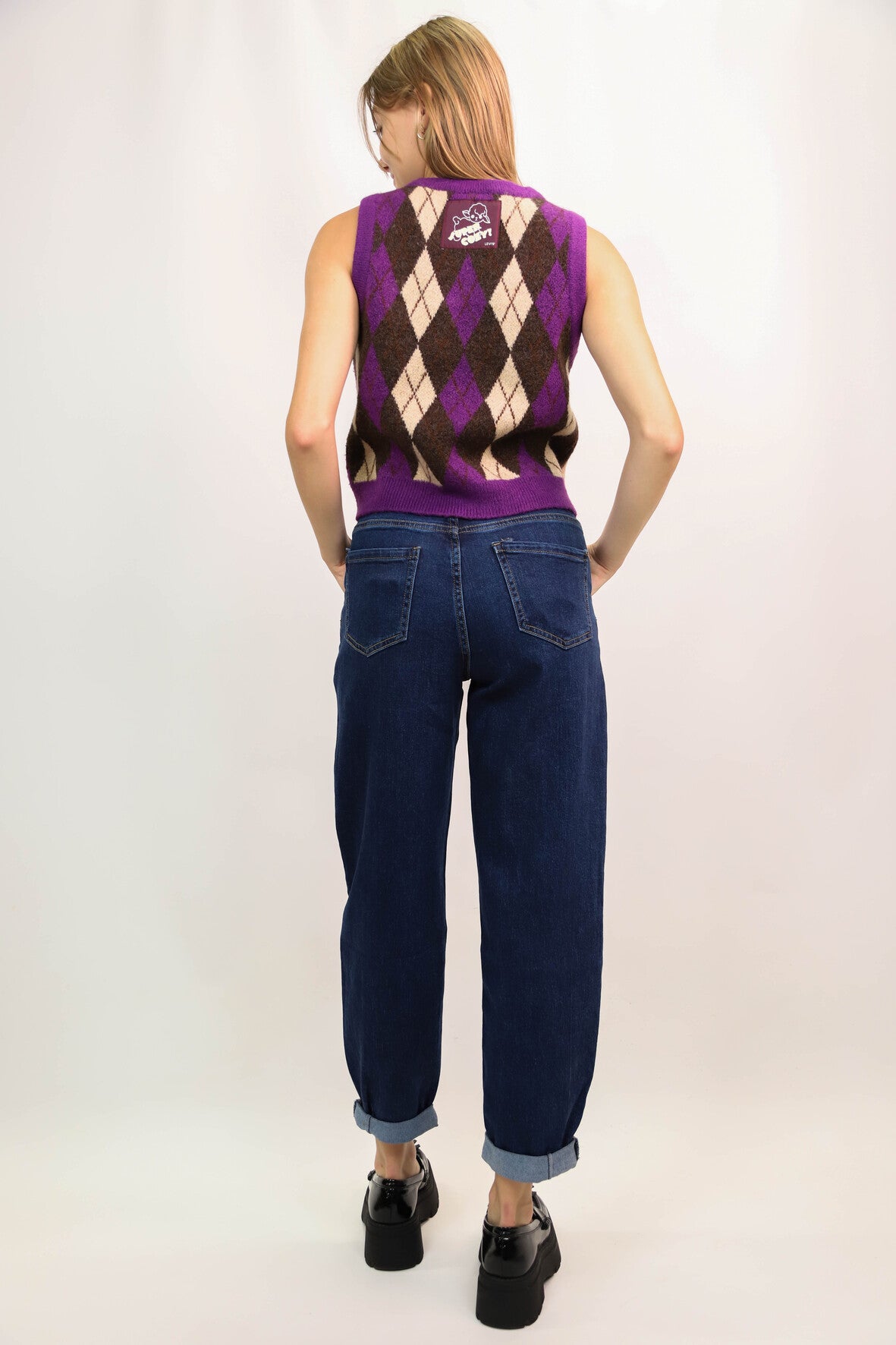 Pull sans manches violet Taille S