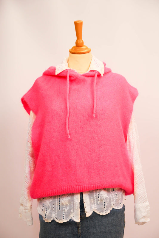 Pull sans manches rose fluo Bellerina Taille Unique