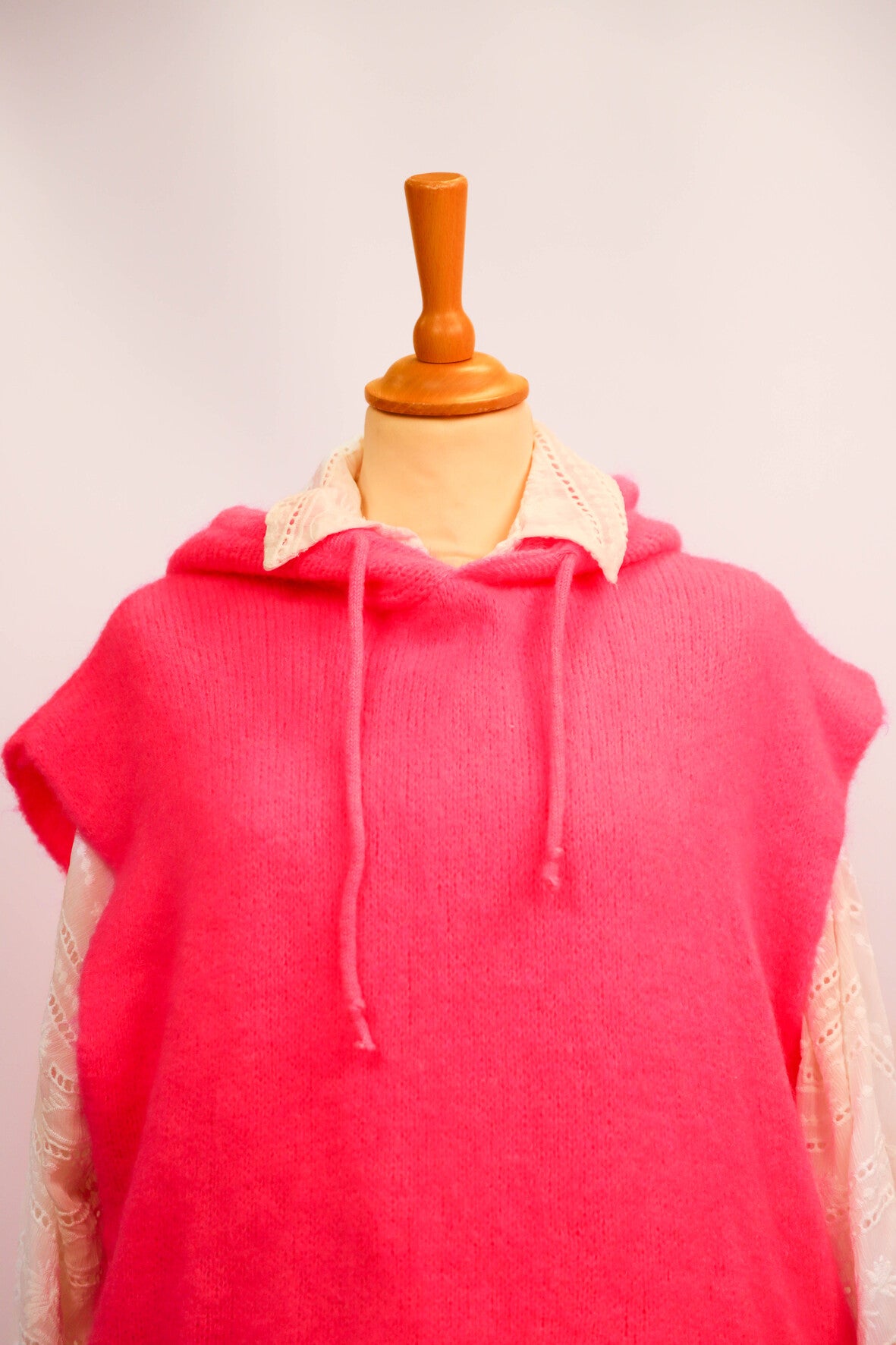 Pull sans manches rose fluo Bellerina Taille Unique