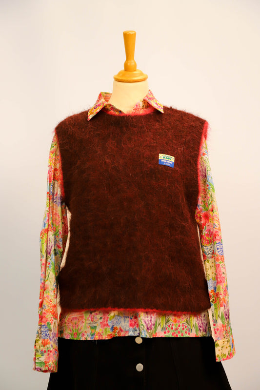 Pull sans manches bordeaux American Vintage Taille S