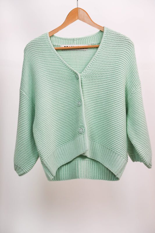 Gilet en maille vert Beaumont Taille S