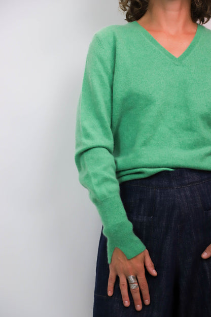 Pull vert en cachemire Eric Bompard Taille S
