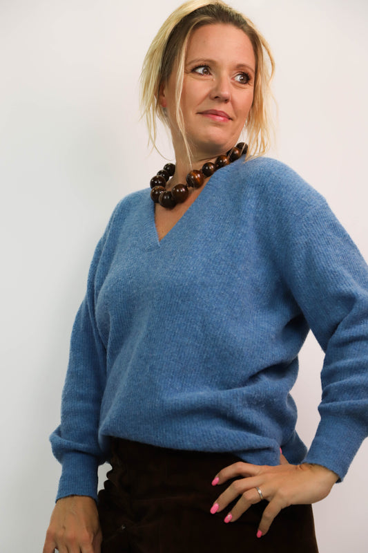 Pull bleu American Vintage Taille L