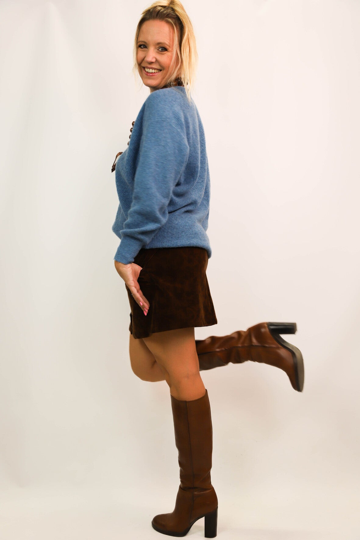 Pull bleu American Vintage Taille L