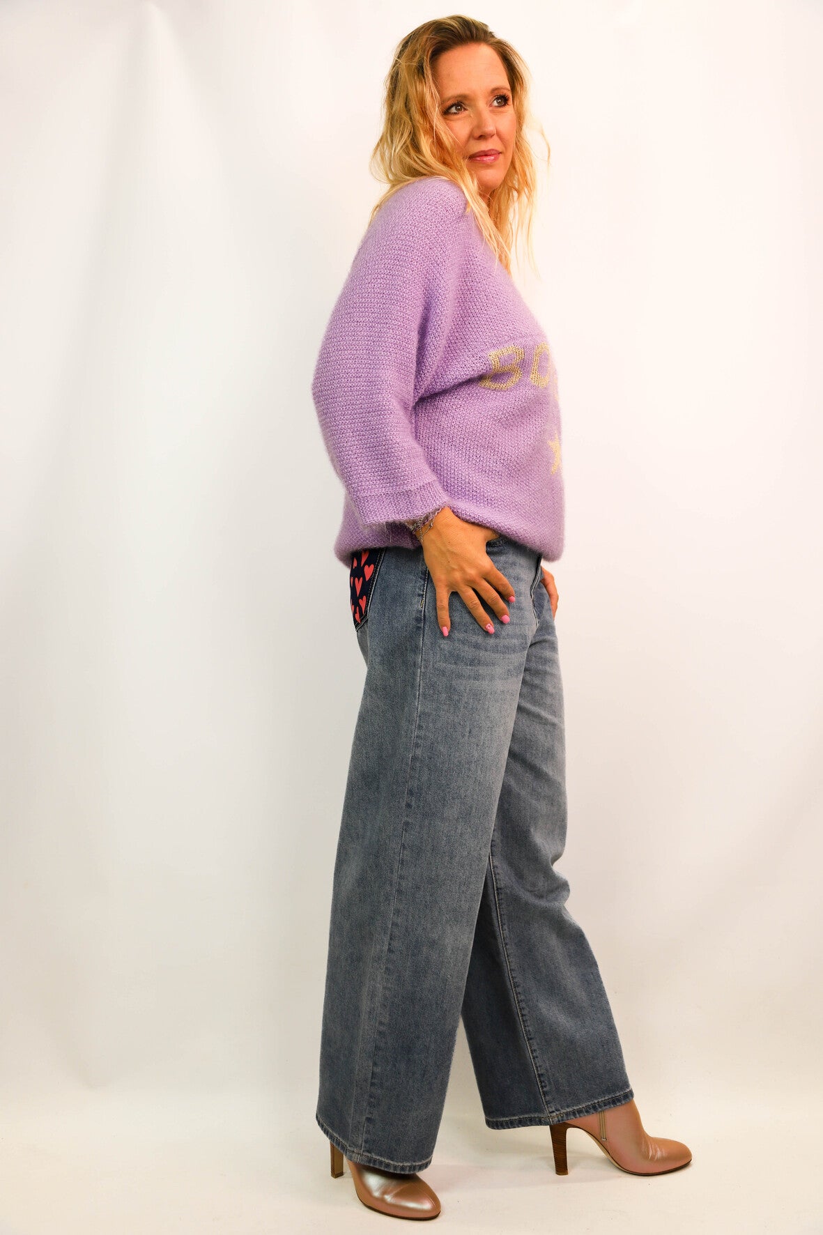 Pull lilas Taille Unique