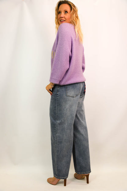 Pull lilas Taille Unique