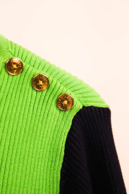 Pull vert et bleu Ralph Lauren Taille L