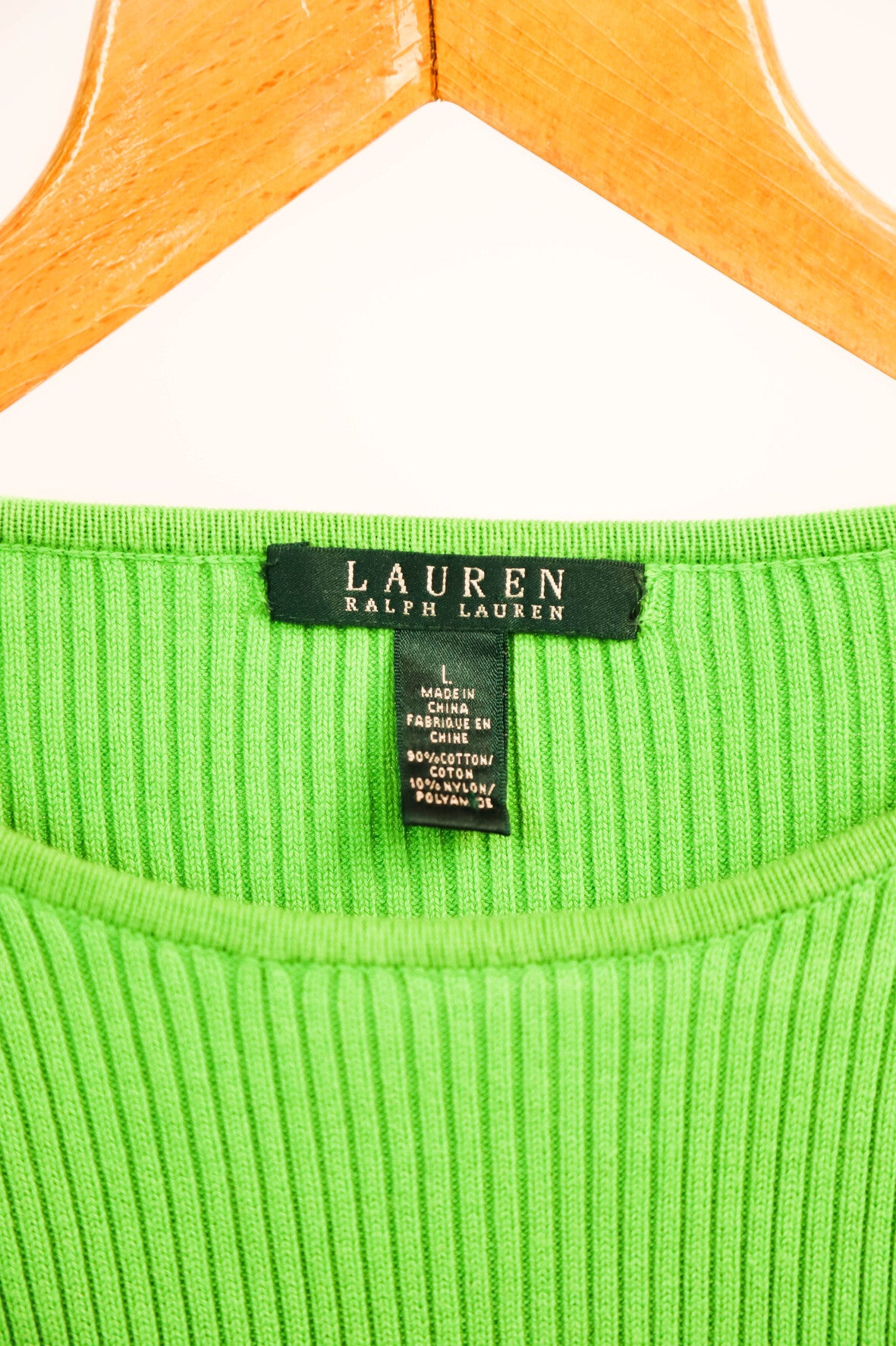 Pull vert et bleu Ralph Lauren Taille L