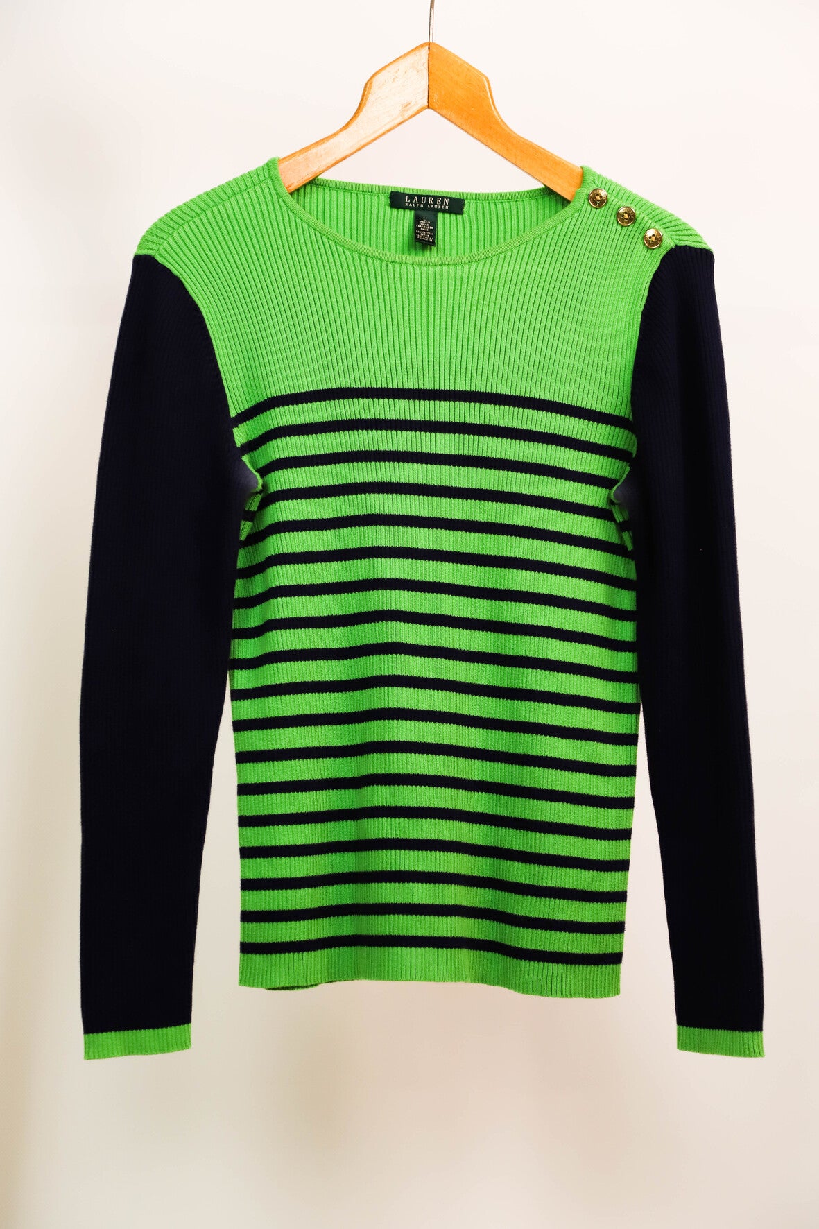 Pull vert et bleu Ralph Lauren Taille L