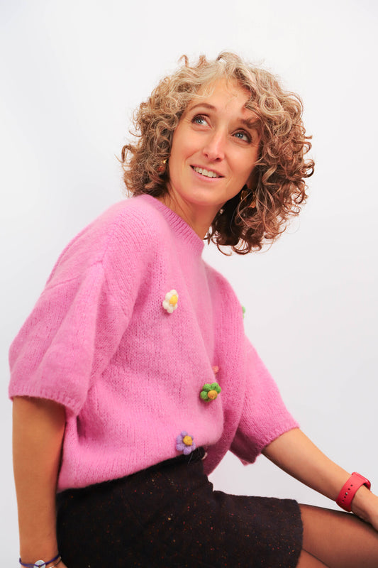 Pull rose Bellerina Taille S/M