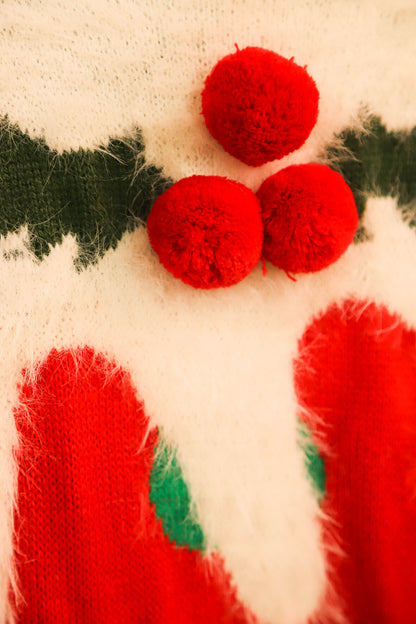 Pull de Noel rouge et blanc Vero Moda Taille L