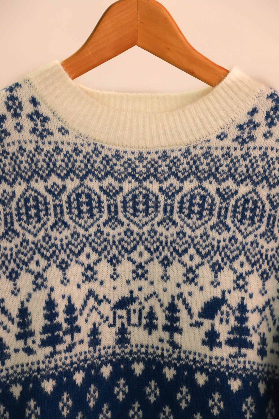 Pull bleu et blanc à motif Cache Cache Taille M