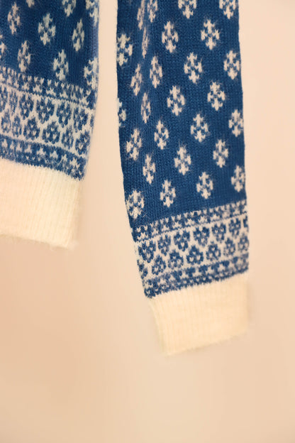 Pull bleu et blanc à motif Cache Cache Taille M