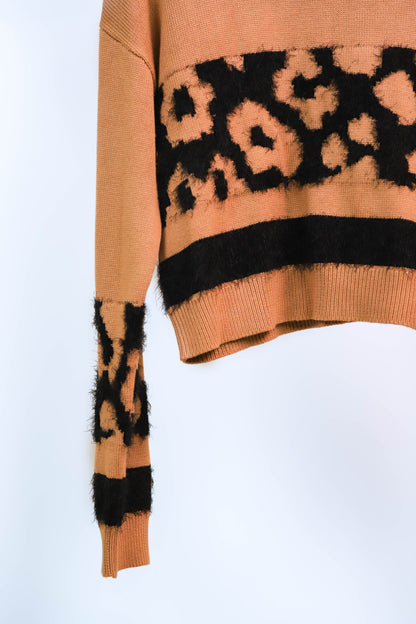 Pull beige et noir Guess Taille L